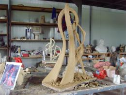 hj1713 不銹鋼雕塑—舞 小稿_青島國(guó)際服裝城不銹鋼雕塑、石雕、玻璃鋼雕塑_濱州宏景雕塑有限公司