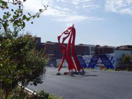 hj1732 不銹鋼雕塑—舞_青島國際服裝城不銹鋼雕塑、石雕、玻璃鋼雕塑_濱州宏景雕塑有限公司