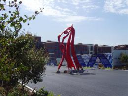 hj1733 不銹鋼雕塑—舞_青島國際服裝城不銹鋼雕塑、石雕、玻璃鋼雕塑_濱州宏景雕塑有限公司