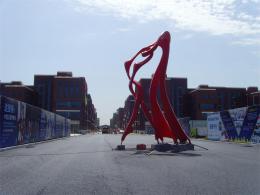 hj1734 不銹鋼雕塑—舞_青島國際服裝城不銹鋼雕塑、石雕、玻璃鋼雕塑_濱州宏景雕塑有限公司